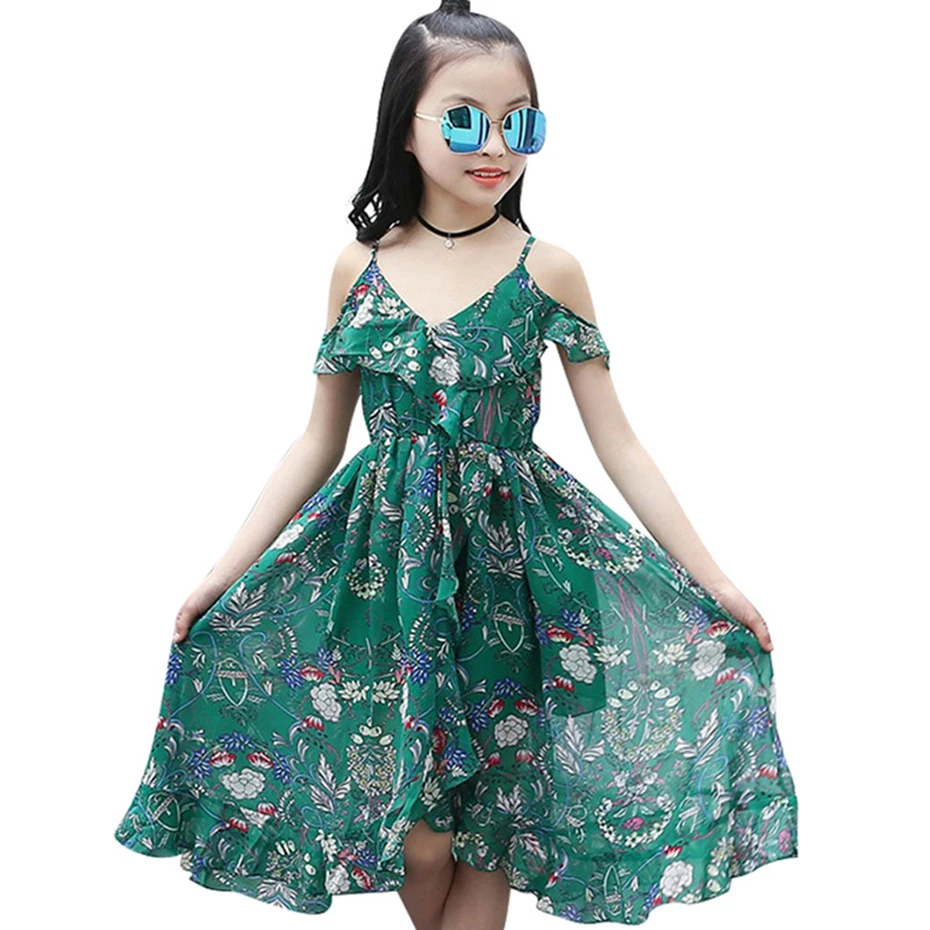 Aixinghao vestido de verano para niñas, ropa informal de playa para adolescentes, 6, 8, 10, 2018|girls dress|dresses for girlssummer dresses for girls - AliExpress