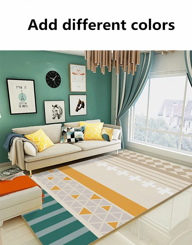 2 girl bedroom  stripes geometric large size rug (1)