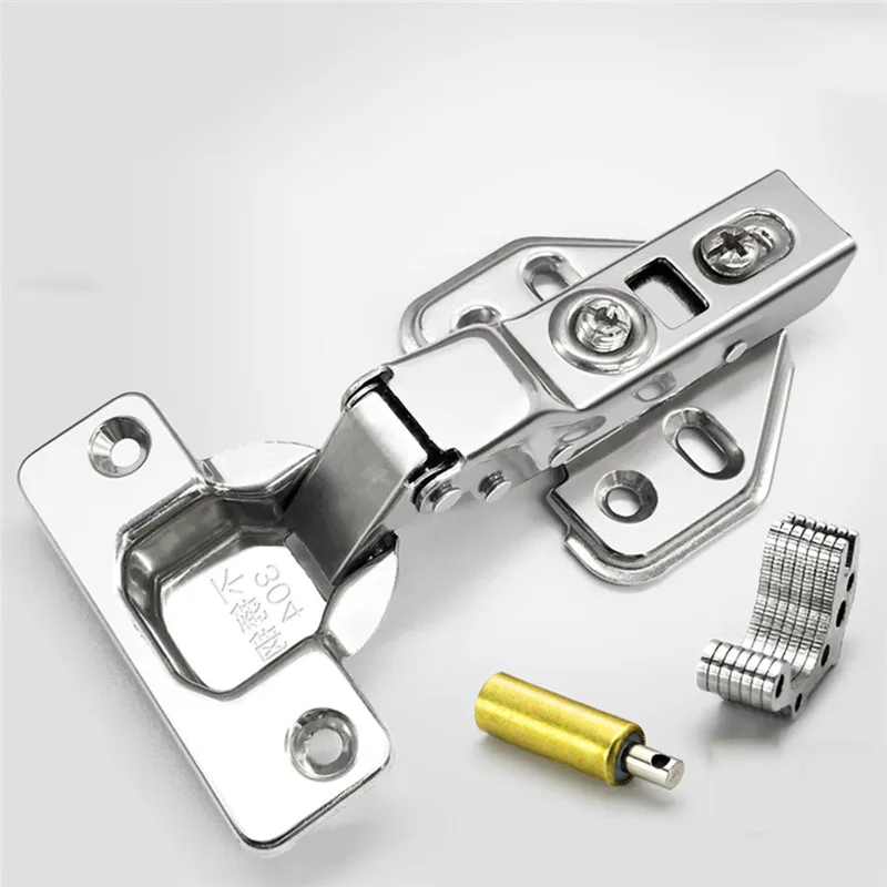 

3 Style Cabinet Hinges Stainless Steel Door Hydraulic Hinges Damper Buffer Soft Close For Cabinet Cupboard Furniture Hardware