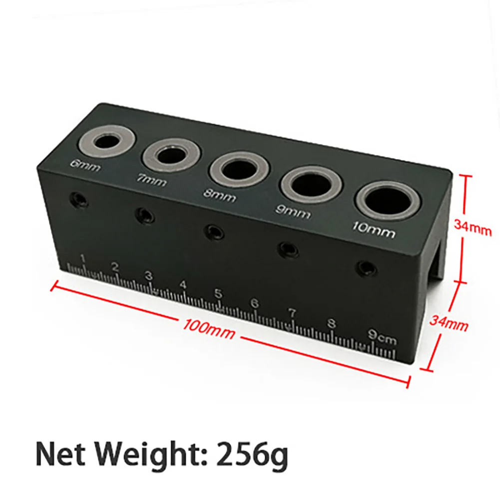 3 in 1 Woodworking Doweling Jig Kit with Positioning Clip Adjustable Drilling Guide Puncher Locator Carpentry Tools