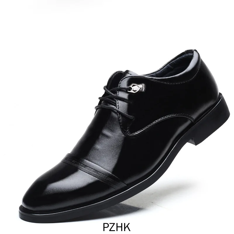 2019 Special Offer Sale Mens Shoes Casual Sapatos Masculino Loafers Breathable Lacing British Pointed Men's Wedding Dress | Обувь