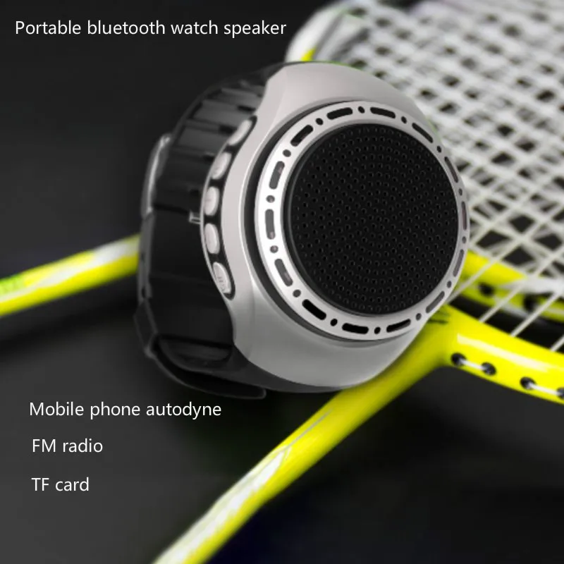 Portable New U6 Watch Bluetooth Speaker with LED Radio Function Sports Running Hand - Worn Audio The Speakers | Электроника