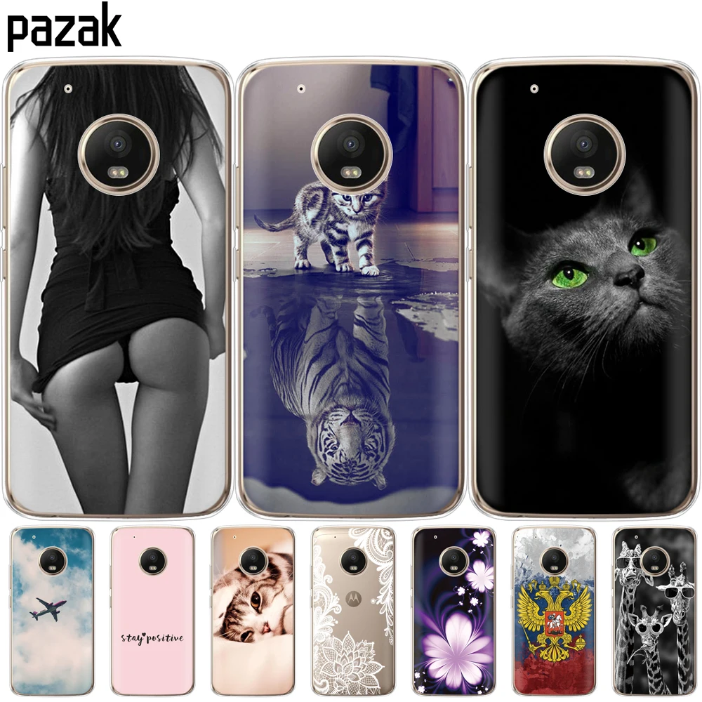 

silicone cases phone cover For Motorola Moto G6 G5 G5S Z2 Z3 PLAY PLUS X4 E4 E5 C soft TPU shell Back cover full 360 Protective