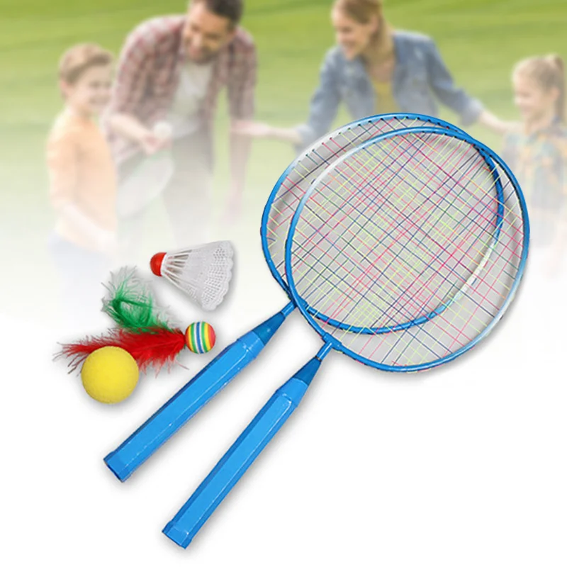 Children Tennis Badminton Rackets Ball Set Sports Family Game Toy Kids U8K6 