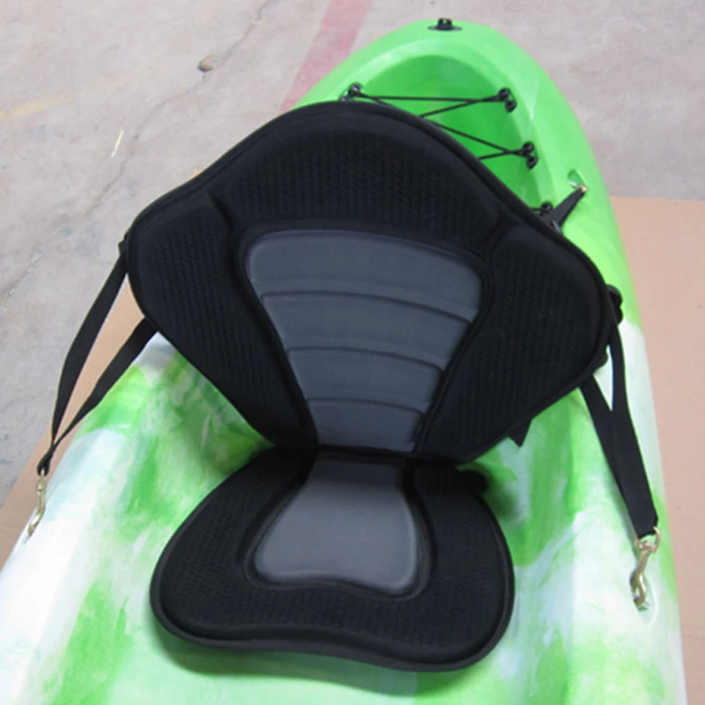 

Deluxe Sit on Top Kayak / Canoe Boat Ergonomic Seat Back Rest Detachable Bag