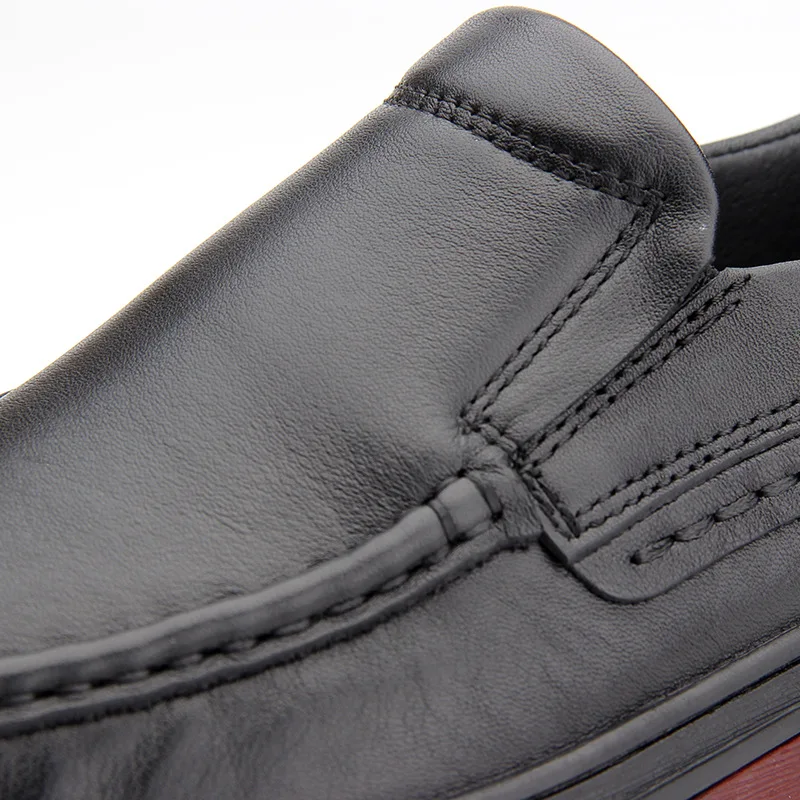 man shoes leather genuine High Quality men casual natural leather loafers autumn winter British retro men shoes cowhide