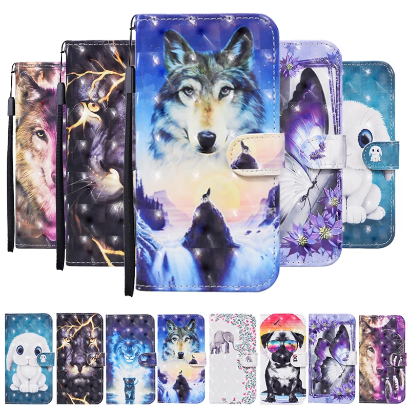 Leather Magnetic Flip Case for Samsung Galaxy S10 Lite S 10 S20 Plus 20Ultra S10Lite S10e Wallet Cases 3D Cute Phone Cover Etui | Мобильные