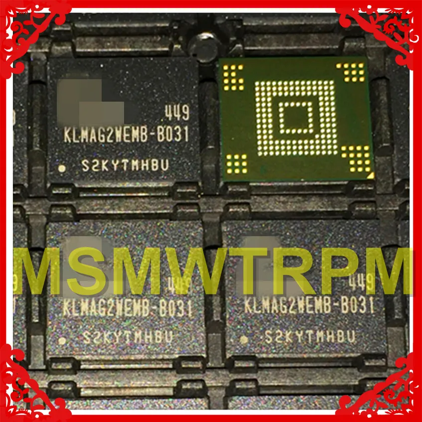 KLMAG2WEMB-B031 BGA153Ball EMMC 16 GB мобильный телефон памяти и подержанных протестировал OK