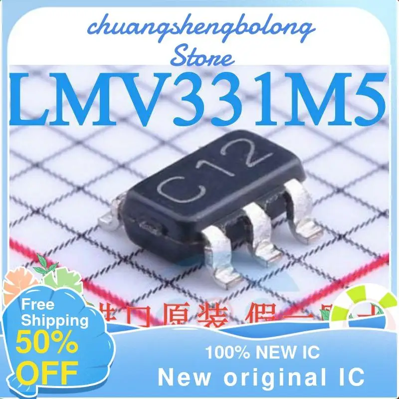 

20PCS LMV331M5X/NOPB C12 SOT23-5 New original IC