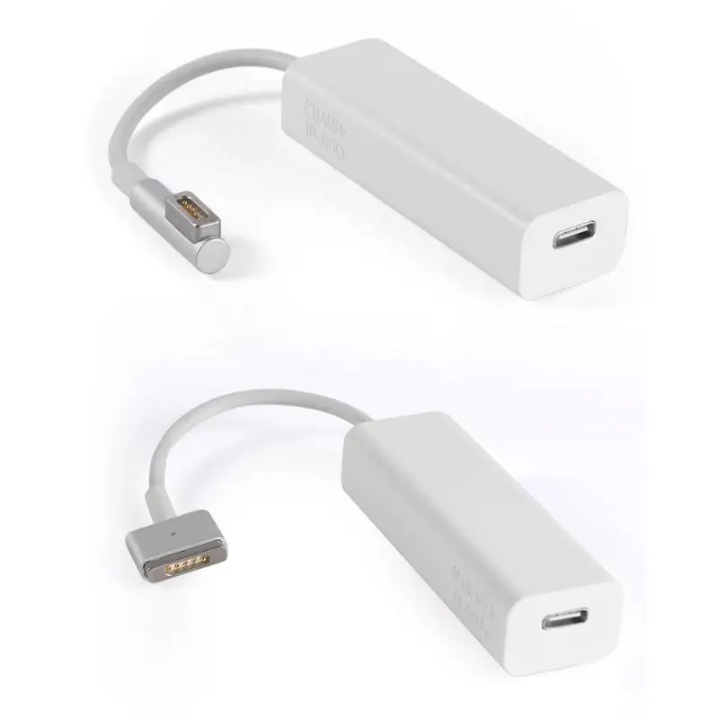 

USB C to Magsafe 45W 60W Converter Adapter for MacBook Pro computer quick safe connect T head L head series charge type-c