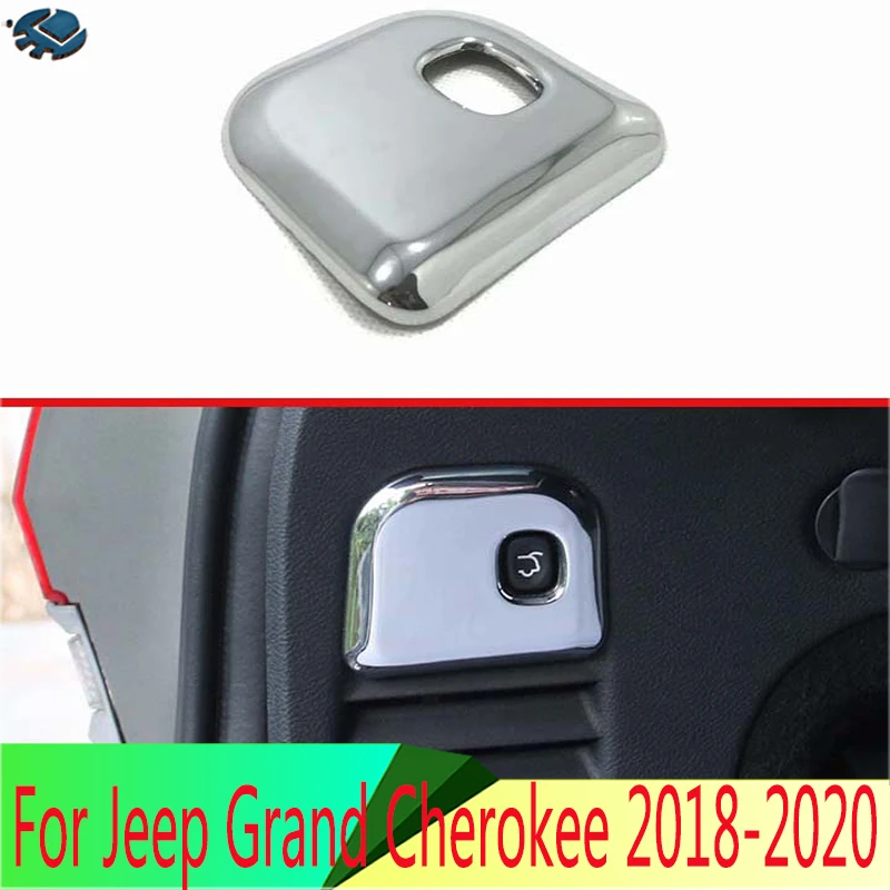 

Аксессуары для стайлинга автомобилей Jeep Grand Cherokee 2018-2020, хромированные Электрические кнопки переключения задней двери из АБС-пластика, Обшивка Рамы