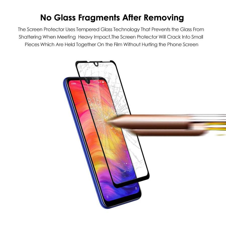 Закаленное стекло VALAM защита для экрана Xiaomi Redmi Note 7 Pro Note8 8T Полное covre 8 Note7 9