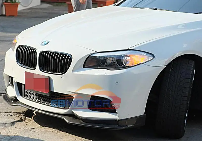 E Type Front lip Spoiler for BMW F10 F11 5-SERIES 528i 535i 550i MTECH M-Sport bumper 2011+