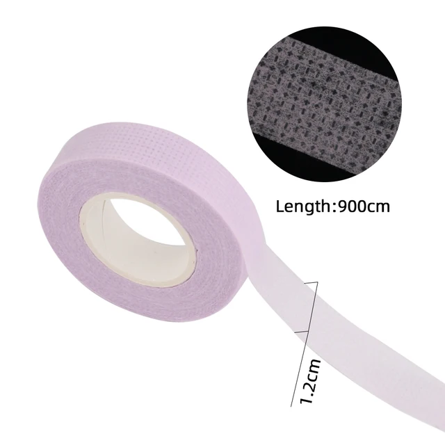 Portable Transparent Acrylic Eyelash Tape Cutter Colorful Cutter PE Medical Tapes Adhesive Rotating Tape Holder Eyelash Tools Purple Tape
