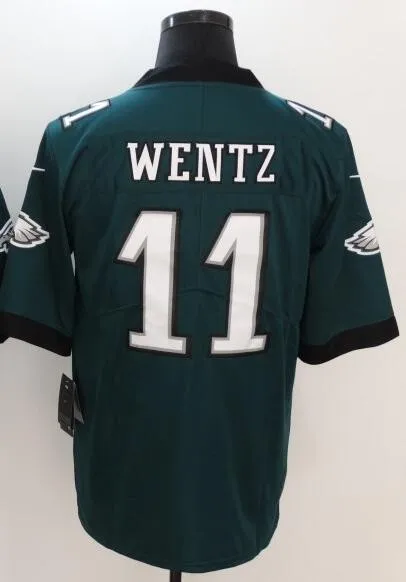 Все сшитые мужские wo Мужские Молодежные Детские th Philadelphia DeSean Jackson 10 3 Carson Wentz 11 Джерси - Цвет: As photo