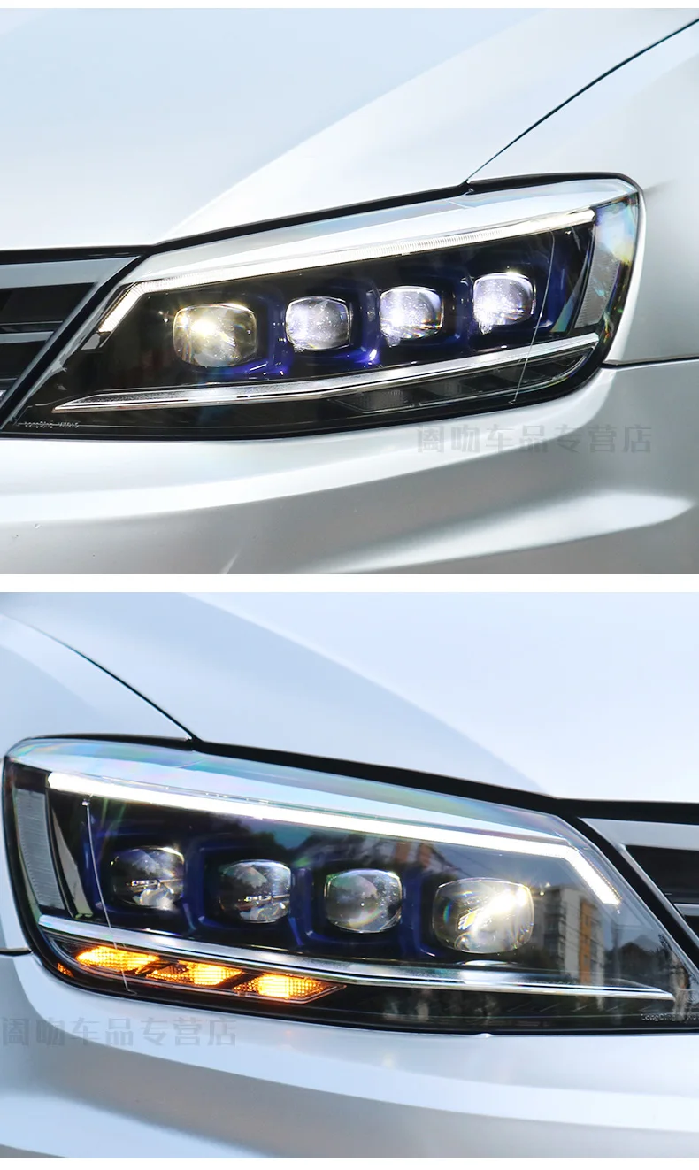 Для Volkswagen LAMANDO головной светильник assembly15-18 Добро пожаловать Кристалл светодиодный дневной ходовой светильник линза стример модифицированный головной светильник s
