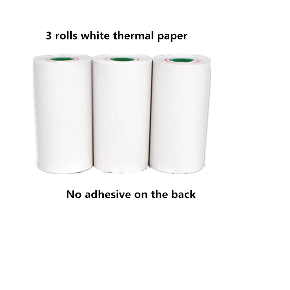 GOOJPRT 57x30mm Self-adhesive Thermal Photo Paper Receipt Label Sticker Paper for 58mm A6 Peripage Pocket Photo Printers