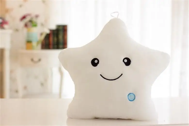 Креативная игрушка подушка Звезда Подушка плюшевая кукла-подушка светодиодный светильник игрушки подарок для детей дети девочки