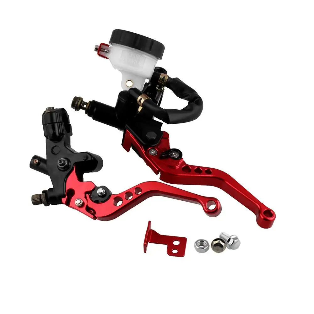 Universal Motorcycle Brake Clutch Levers hydraulic handbrake Pump Handle 7/8 Inch 22mm Adjustable Clutch Lever Master Reservoir