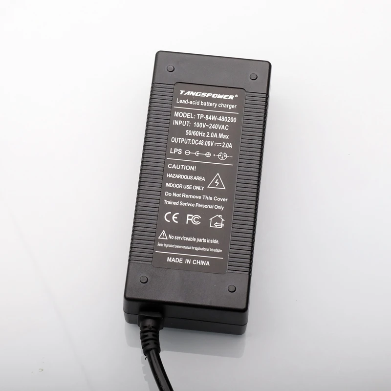 Carregador de Bateria Acidificada ao Chumbo Acidificada ao Chumbo para 57.6v Bateria Bicicleta Elétrica Scooters Motocicleta Carregador 3p Gx16 Plug 48v 2a - Image 2
