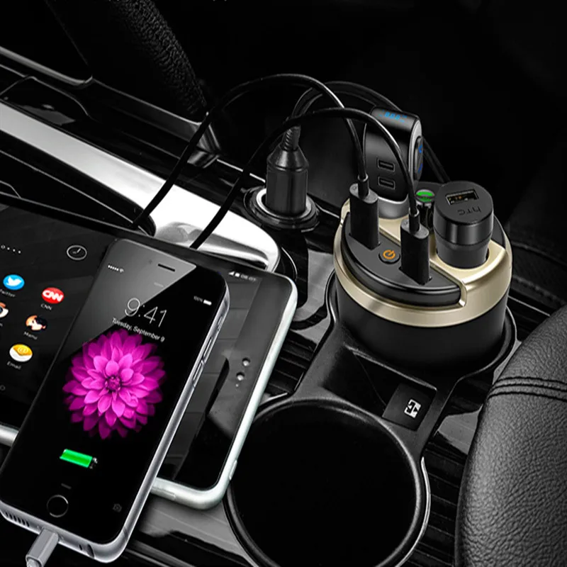 401e держатель чашки автомобильный fm-передатчик Bluetooth Автомобильный MP3-плеер радио трансмиссор аудио fm-модулятор зарядное устройство usb-комплекты