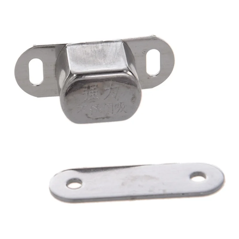 

Hot Sale 10 pcs Silver Metal Single magnet lock for cabinet door cabinet