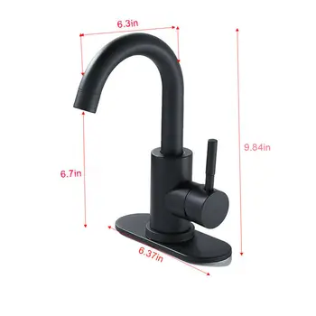 

Single-Handle Swivel Faucet Tap Sprayer Set With Water Supply Hose For Bathroom Nozzle Filter Mesh Adapter
