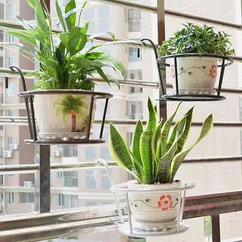 

Iron Wall Hanging Flower Stand Metal Flower Display Rack Flowerpot Garden Basket Home Garden Decoration Rack