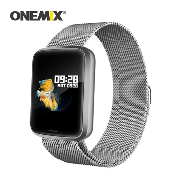 

ONEMIX Men Watch Smart Bracelet Band With Heart Rate Monitor Women Blood Pressure Tracker Bluetooth Pedometer Wristband
