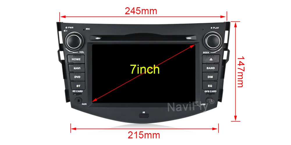 Excellent Android 9.0 Bluetooth Car DVD CD Player For toyota rav4 2007 2008 2009 2010 2011 Car Multimedia gps navigator DVR 23