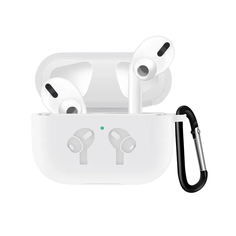 Силиконовый чехол/металлическая Пылезащитная наклейка для Airpods Pro Bluetooth наушники Защитная крышка с крючком, для Airpods Pro Аксессуары