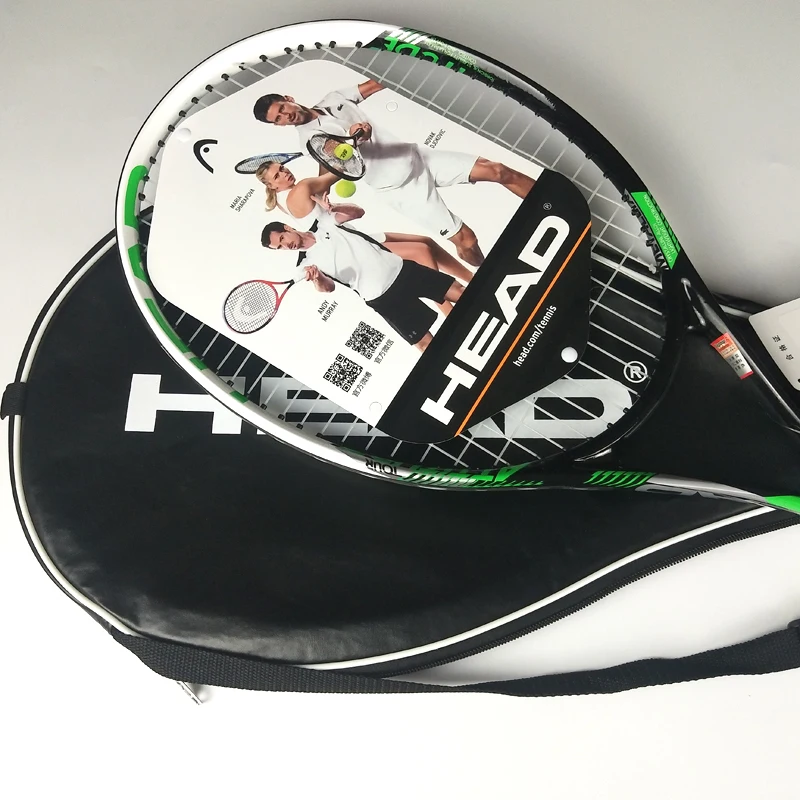 Оригинальная карбоновая Теннисная ракетка Raqueta Tenis Padel Tenni с сумкой для начинающих, тренировочная ракетка для тенниса