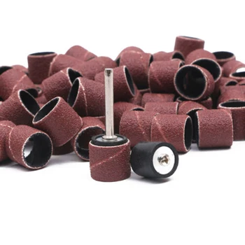 

100pcs Sanding Drum Sleeves Mandrel 120 Grit Wood Working Polishing Sanding Drums Abrasive Rotary Tools