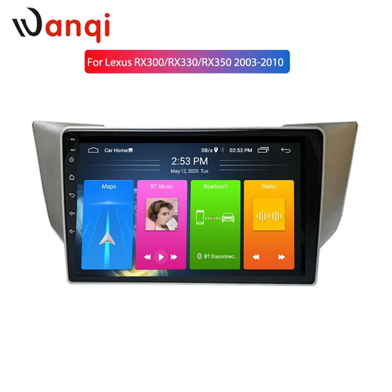 Автомобильный радиоприемник Wanqi для 2003 2010 Lexus RX300 RX330 RX350 RX400H мультимедийный