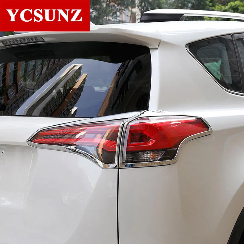 Задний светильник крышка для Toyota Rav4 аксессуары ABS хромированные задние лампы Крышка для Toyota Rav4