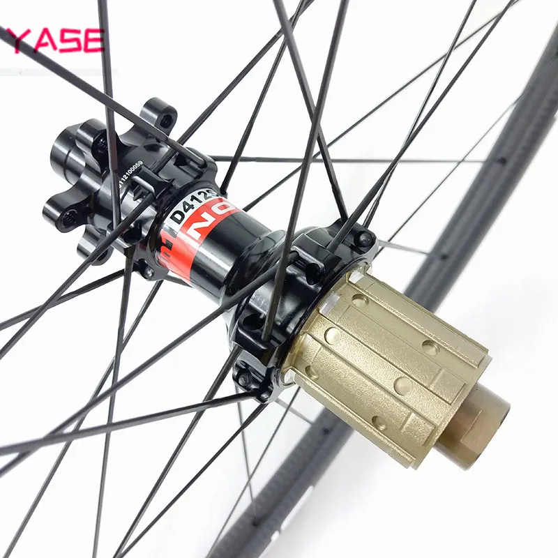 Novatec wheelset D411SB-412SB 100x15 142x12mm carbon wheelset disc brake 700c 50x26mm tubular road bicycle disc brake wheels