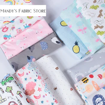 

Pure cotton children's Pajama fabric double-sided cloth hand DIY fabric clothing bedding