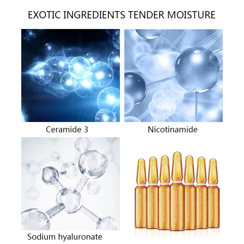 Vitamin C Hyaluronic Acid Ampoule Moisturizing Essence Refreshing Moisturizing Shrink Pore Essence New Arrival
