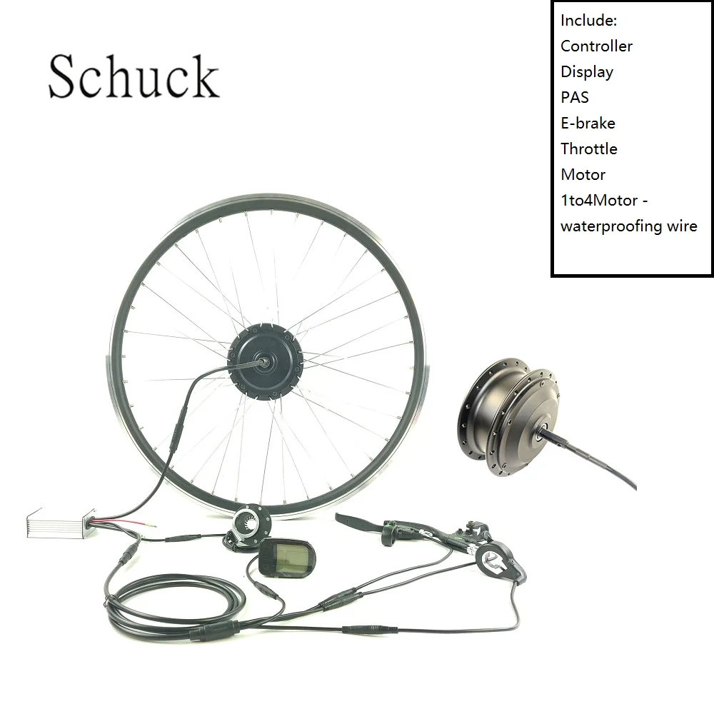 

E-Bike Kit With Display KTLCD5 FRONT Wheel electric bicycle motor 48V350W Electric Bike Conversion Kit