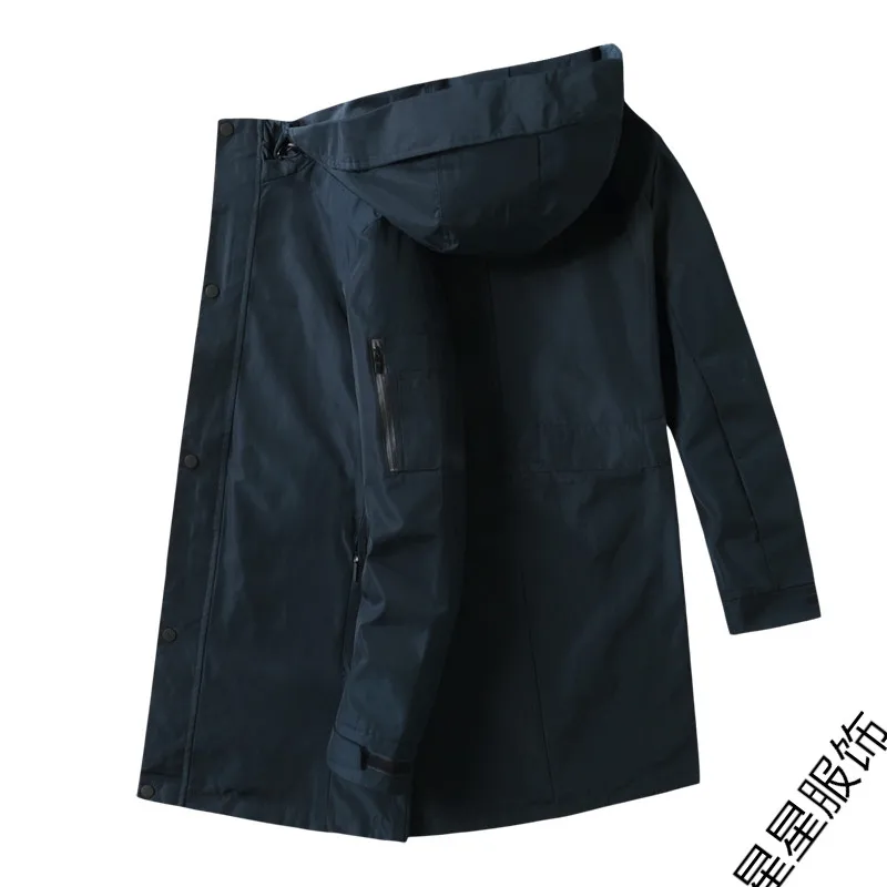 8XL 6XL 5XL мужская куртка Зимние куртки Мужская модная одежда Тренч свитер тонкий длинный рукав кардиган теплые пальто мужской Outwea