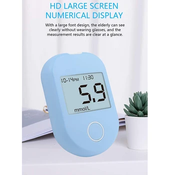 

Glucose Monitor Kit Blood Sugar Test Kit Blood Glucose Meter with Strips(50) Lancets(50) Lancing Device Diabetes