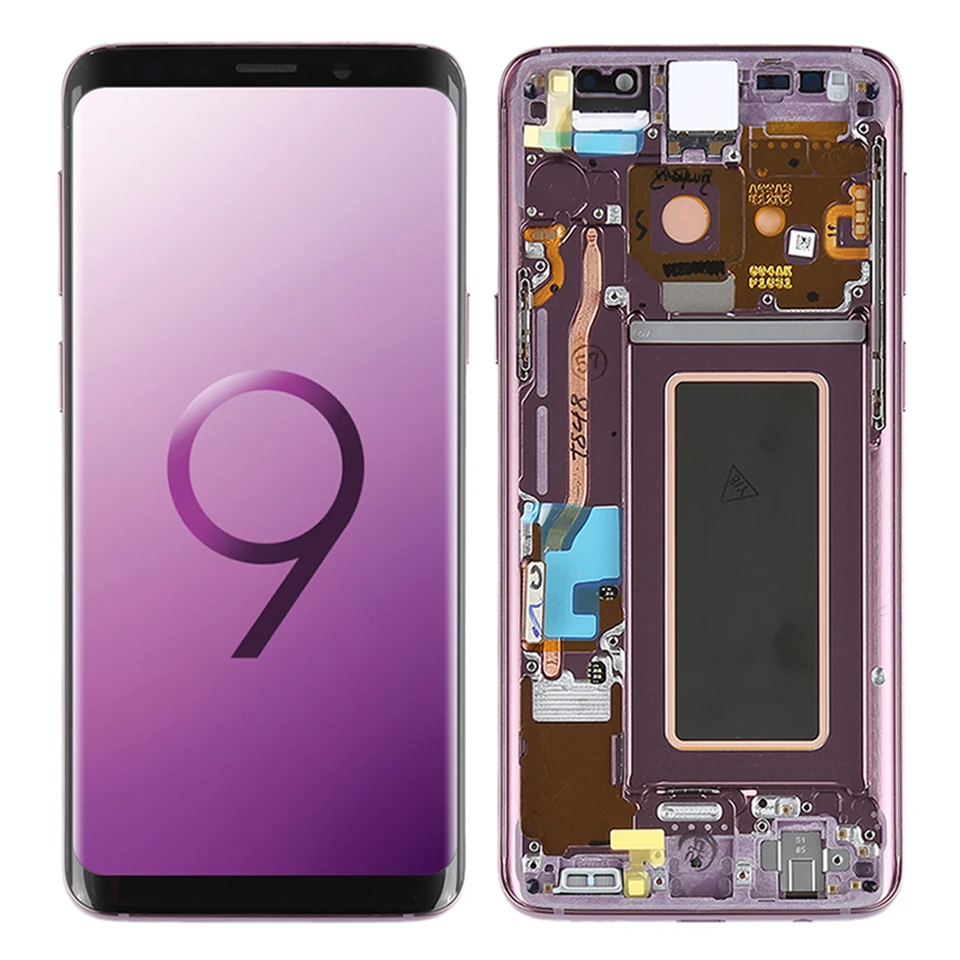 Najtaniej Oryginalny S9 LCD do samsunga Galaxy S9 Plus ekran LCD z ramką AMOLED S9 G960F LCD S9 Plus G965F zespół ekranu dotykowego