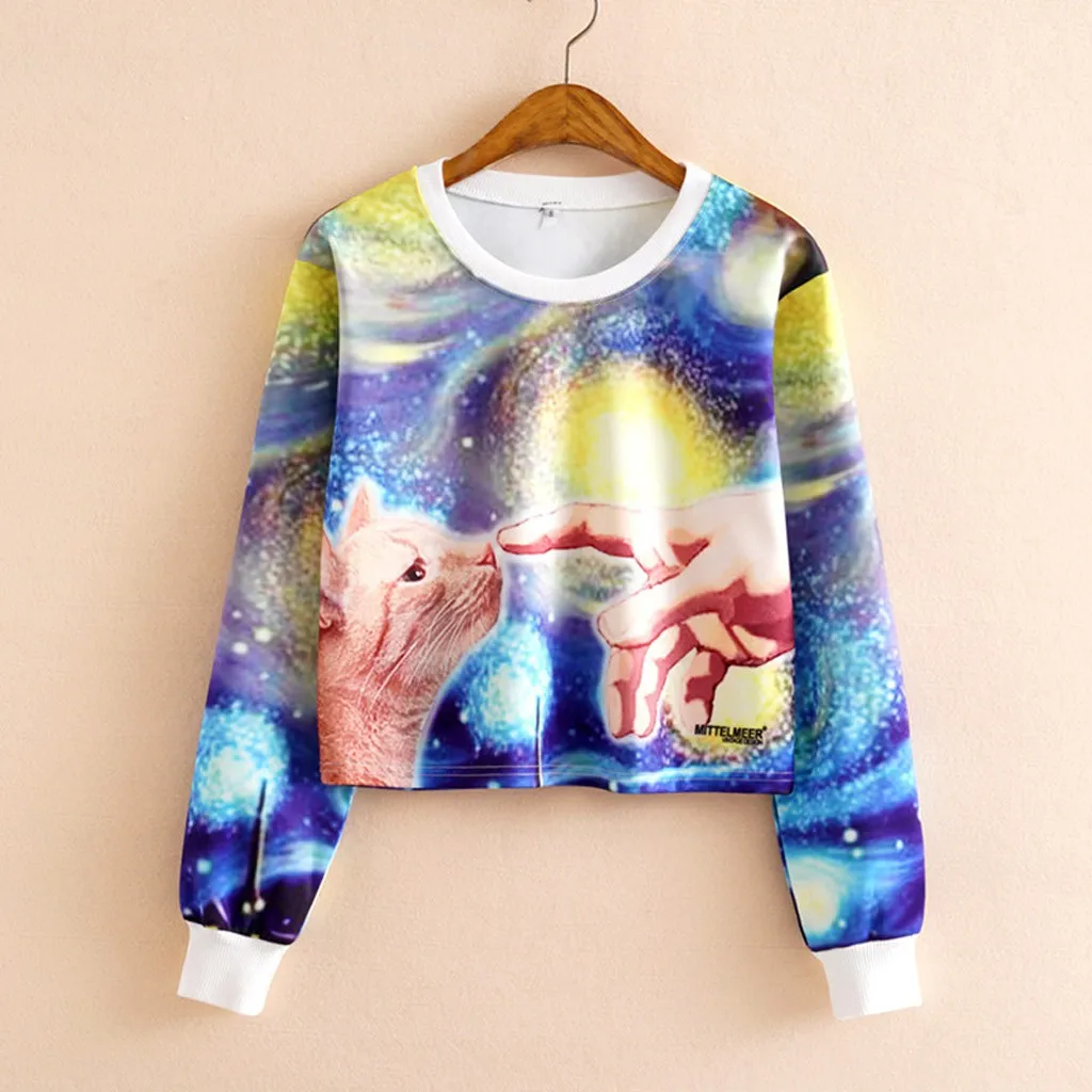 Hoodies Women Autumn 2019 Solid O-neck Harajuku Streetwear Fashion Crop Top Hoodie Hoodies And Sweatshirts Women Clothes