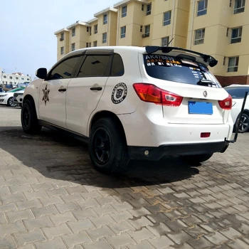 

UBUYUWANT For Mitsubishi ASX 2014-2017 Car Rear Trunk Spoiler High Quality ABS Material Primer Color Car Tail Wing Decoration