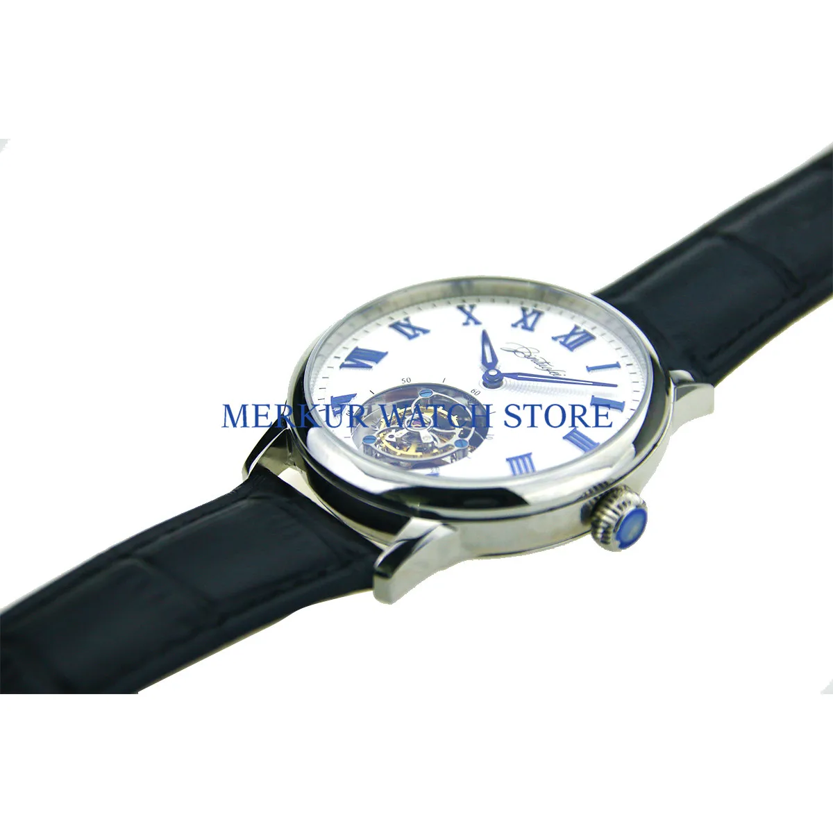 JINTUOFEI мужские часы летающие механические чайки ST8000 Tourbillon движение Skelenton роскошное платье