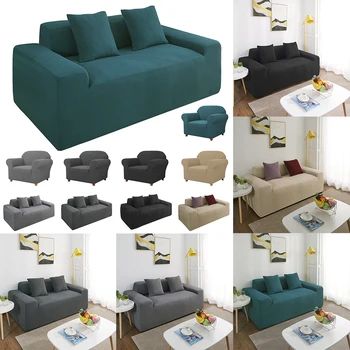 

1-2 Seats Solid Color Sofa Covers Spandex Waterproof Sofa Seat Cushion Cover Couch Stretchy Slipcovers Protector For Home Hotel