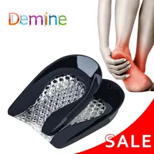 Силикагелевые стельки для пятки, сотовые амортизационные стельки для мужчин и женщин, облегчающие боль в ногах, мягкие вставки для увеличения роста пятки