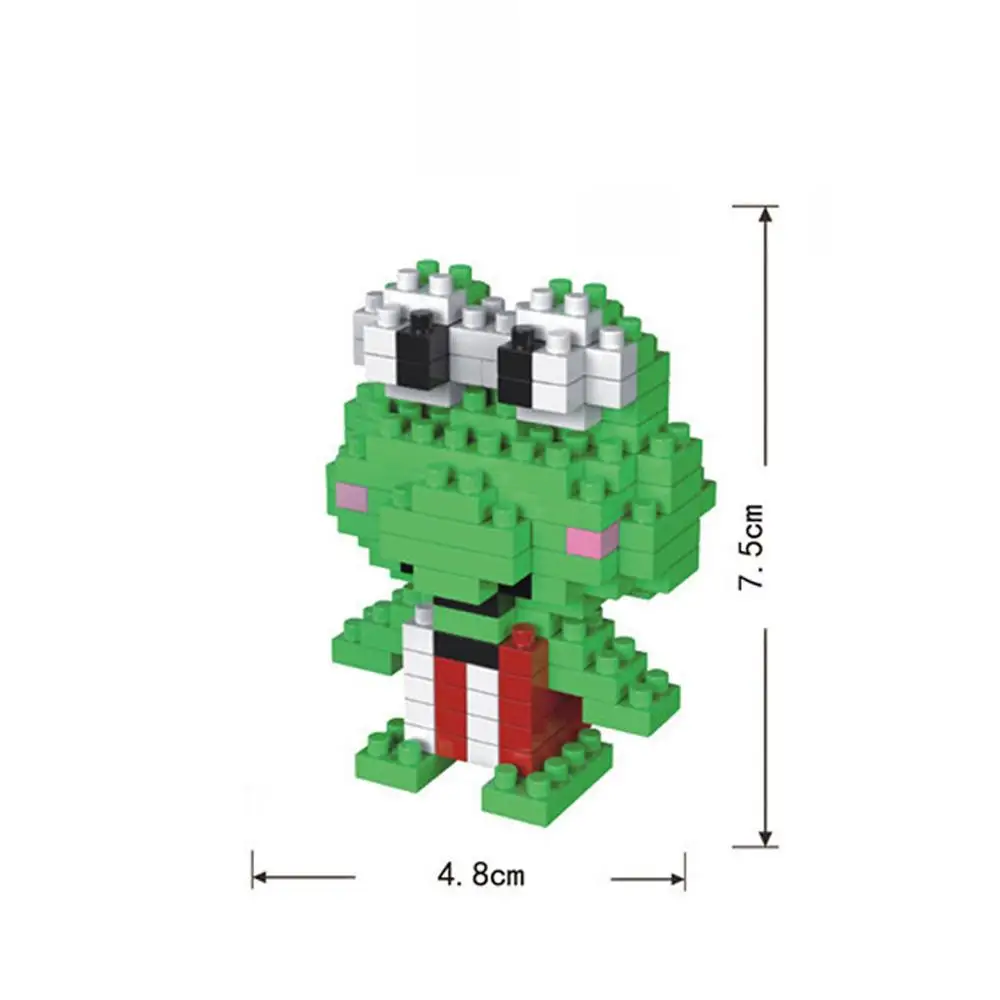 hot LegoINGlys creators classic Anime Keroppi Rana XO penguin animal model mini micro diamond blocks nano 3
