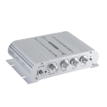 

For Home Theater System Living Room Portable HiFi Stereo Receiver Audio Amplifier Compact Bedroom Multifunction Car With Cable