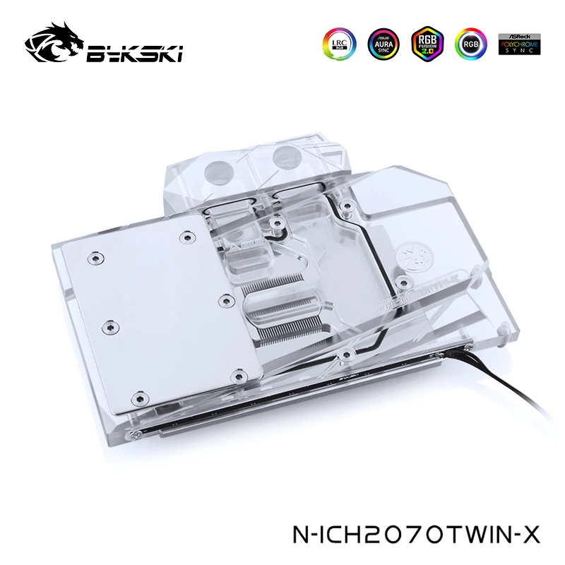 Водный блок Bykski GPU для INNO3D RTX 2070 TWIN X2 2060 супервидеокарта с охлаждением кулер VGA